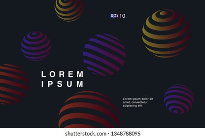 Minimal geometric background. Simple shapes with trendy gradients. website template for websites, or apps
