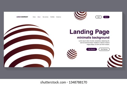 Minimal geometric background. Simple shapes with trendy gradients. website template for websites, or apps