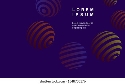 Minimal geometric background. Simple shapes with trendy gradients. website template for websites, or apps