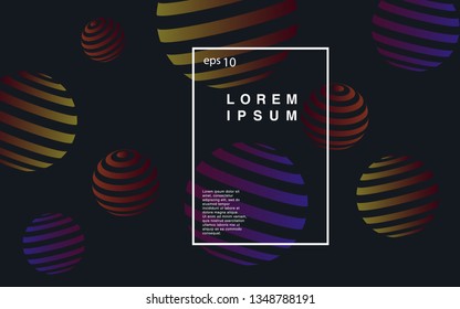 Minimal geometric background. Simple shapes with trendy gradients. website template for websites, or apps