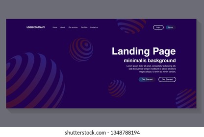Minimal geometric background. Simple shapes with trendy gradients. website template for websites, or apps