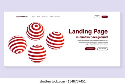 Minimal geometric background. Simple shapes with trendy gradients. website template for websites, or apps