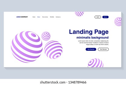 Minimal geometric background. Simple shapes with trendy gradients. website template for websites, or apps