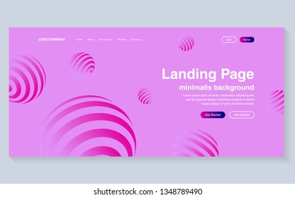 Minimal geometric background. Simple shapes with trendy gradients. website template for websites, or apps