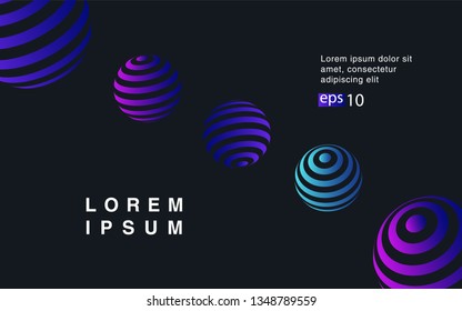 Minimal geometric background. Simple shapes with trendy gradients. website template for websites, or apps