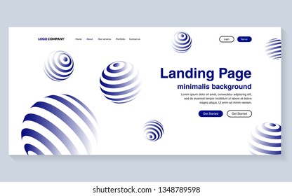 Minimal geometric background. Simple shapes with trendy gradients. website template for websites, or apps
