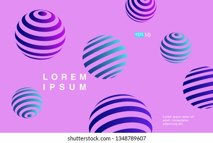 Minimal geometric background. Simple shapes with trendy gradients. website template for websites, or apps