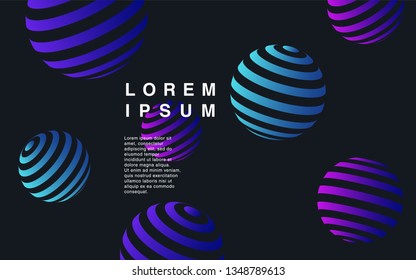 Minimal geometric background. Simple shapes with trendy gradients. website template for websites, or apps