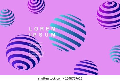 Minimal geometric background. Simple shapes with trendy gradients. website template for websites, or apps