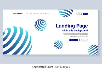 Minimal geometric background. Simple shapes with trendy gradients. website template for websites, or apps
