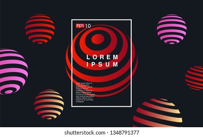 Minimal geometric background. Simple shapes with trendy gradients. website template for websites, or apps