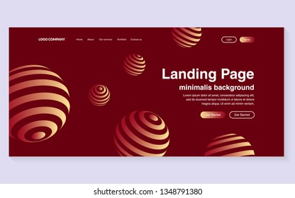 Minimal geometric background. Simple shapes with trendy gradients. website template for websites, or apps