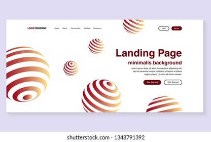 Minimal geometric background. Simple shapes with trendy gradients. website template for websites, or apps
