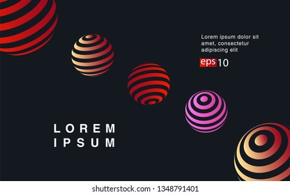 Minimal geometric background. Simple shapes with trendy gradients. website template for websites, or apps