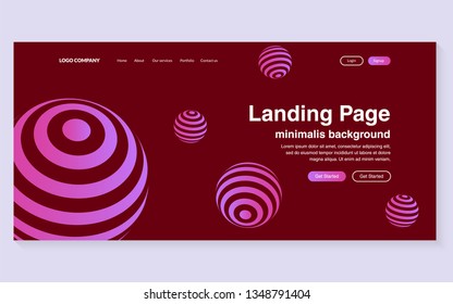 Minimal geometric background. Simple shapes with trendy gradients. website template for websites, or apps