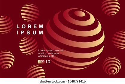 Minimal geometric background. Simple shapes with trendy gradients. website template for websites, or apps