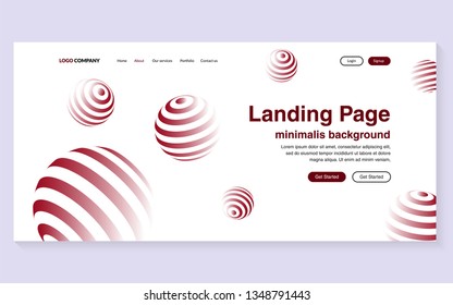 Minimal geometric background. Simple shapes with trendy gradients. website template for websites, or apps