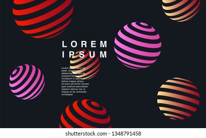 Minimal geometric background. Simple shapes with trendy gradients. website template for websites, or apps