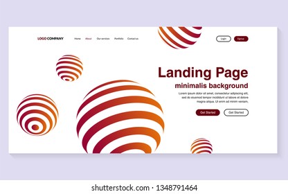 Minimal geometric background. Simple shapes with trendy gradients. website template for websites, or apps