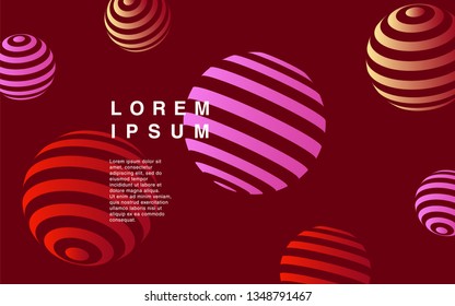 Minimal geometric background. Simple shapes with trendy gradients. website template for websites, or apps