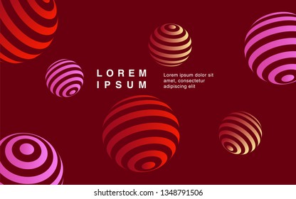 Minimal geometric background. Simple shapes with trendy gradients. website template for websites, or apps
