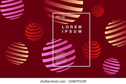Minimal geometric background. Simple shapes with trendy gradients. website template for websites, or apps