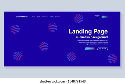 Minimal geometric background. Simple shapes with trendy gradients. website template for websites, or apps