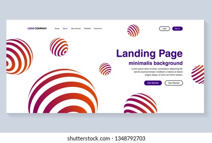 Minimal geometric background. Simple shapes with trendy gradients. website template for websites, or apps