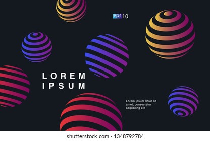 Minimal geometric background. Simple shapes with trendy gradients. website template for websites, or apps