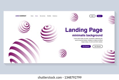 Minimal geometric background. Simple shapes with trendy gradients. website template for websites, or apps