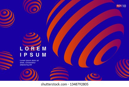 Minimal geometric background. Simple shapes with trendy gradients. website template for websites, or apps