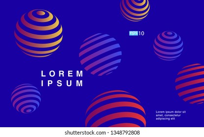 Minimal geometric background. Simple shapes with trendy gradients. website template for websites, or apps