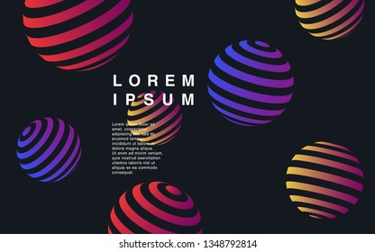 Minimal geometric background. Simple shapes with trendy gradients. website template for websites, or apps