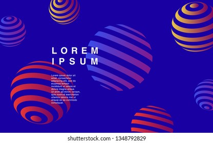 Minimal geometric background. Simple shapes with trendy gradients. website template for websites, or apps