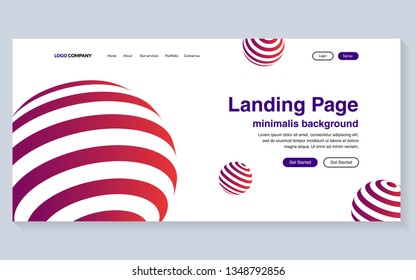 Minimal geometric background. Simple shapes with trendy gradients. website template for websites, or apps