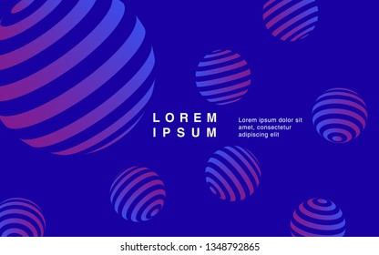 Minimal geometric background. Simple shapes with trendy gradients. website template for websites, or apps