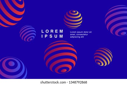 Minimal geometric background. Simple shapes with trendy gradients. website template for websites, or apps
