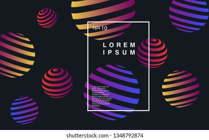 Minimal geometric background. Simple shapes with trendy gradients. website template for websites, or apps