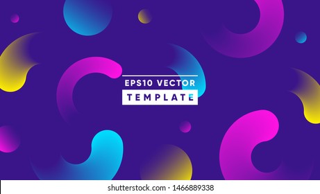 Minimal geometric background. Simple shapes with trendy gradients. Eps10 vector.