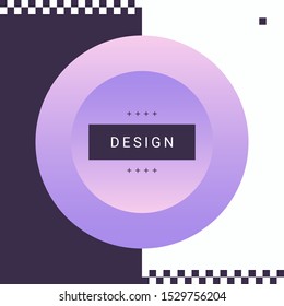 Minimal geometric background. Simple shapes vector.
