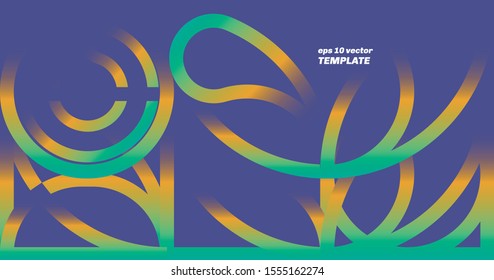 Fondo geométrico mínimo. Formas sencillas con degradados de moda. Vector Eps10

