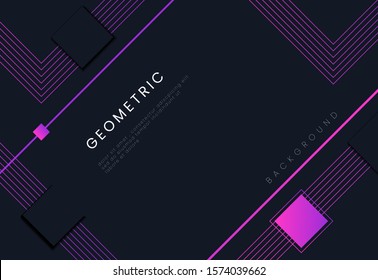 Minimal geometric background. Simple shapes with trendy gradients. Eps10 vector.