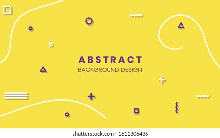 Minimal geometric background. Simple shapes with trendy gradients. Eps10 vector.