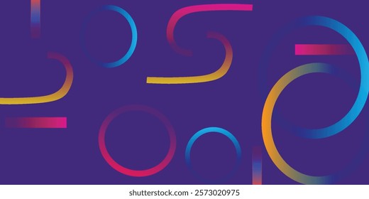 Minimal geometric background. Simple shapes with trendy gradients. Eps10 vector.