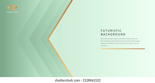 Fondo geométrico mínimo. composición de forma dinámica, verde suave. vectores.