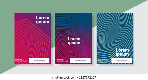 Minimal Geometric Background Template set