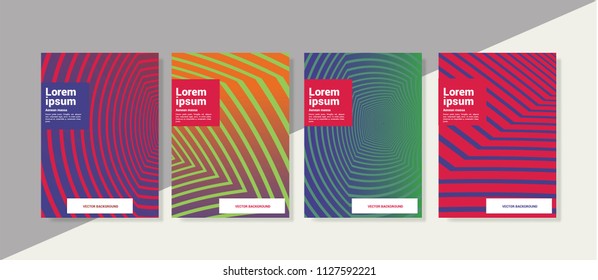 Minimal Geometric Background Template set