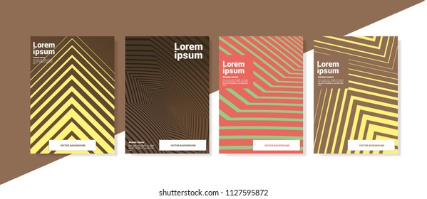 Minimal Geometric Background Template set