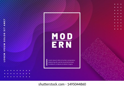Minimal geometric background. Textured background on trendy gradient color. Eps10 vector.