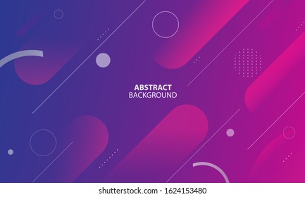 Minimal geometric background. Trendy geometric background. Dynamic shapes composition. Vector illustration